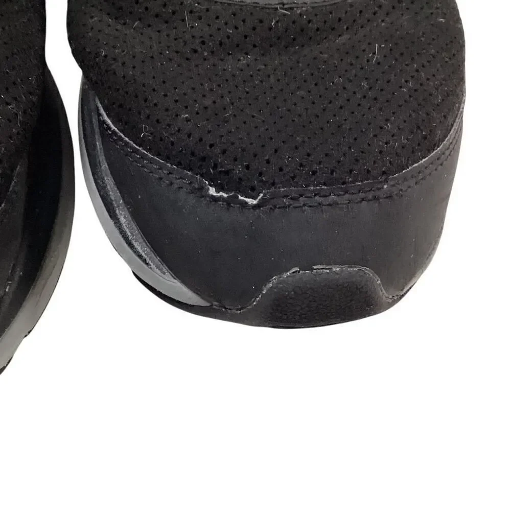 Brooks Walking Shoes Men 12 Black Gray Addiction Walker Suede Lace Up
